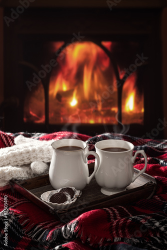 Fotografia, Obraz Hot Chocolate Drinks