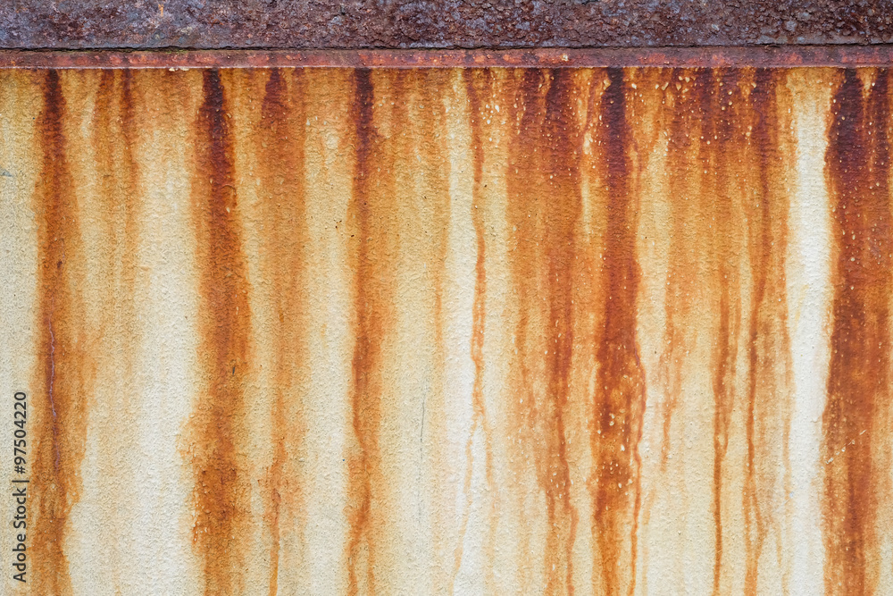 Rust stains on the wall Rust stains on the wall