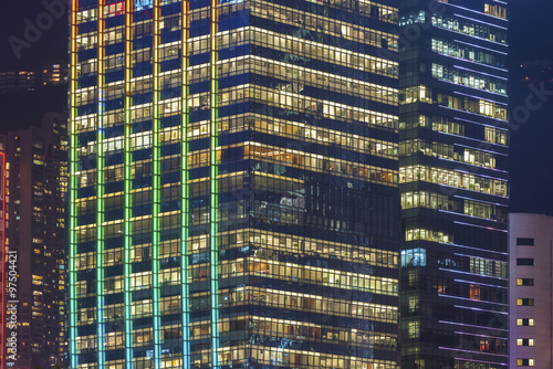 Modern office buildings in Hong Kong City