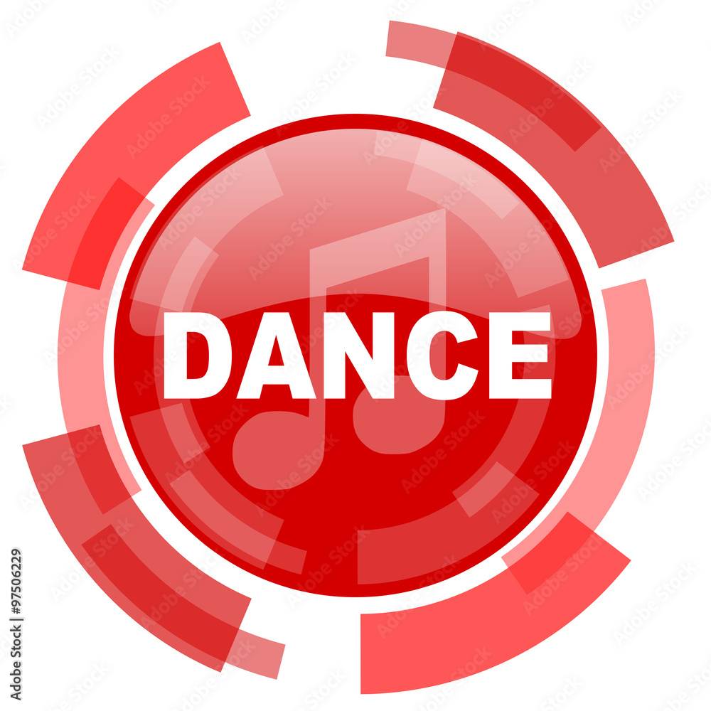 dance music red glossy web icon dance music red glossy web icon