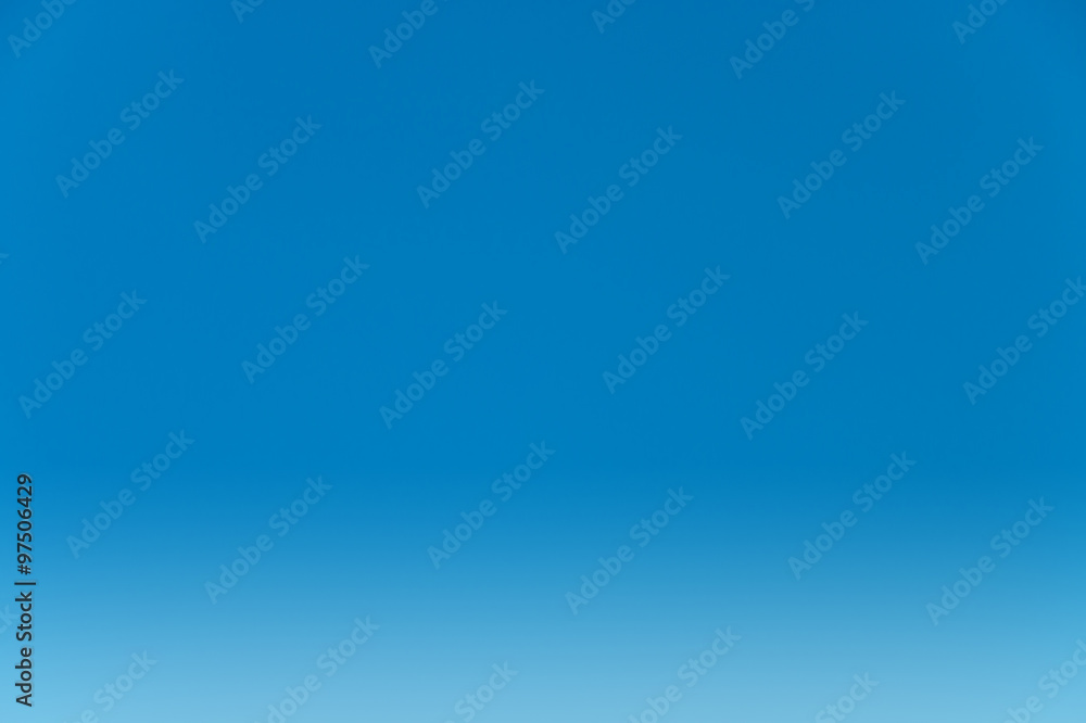Clear blue sky. Clear blue sky.
