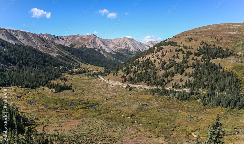 Independence pass in the rocky mountains