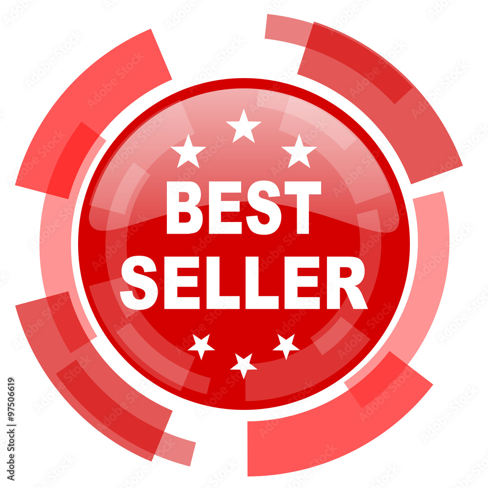 best seller red glossy web icon best seller red glossy web icon