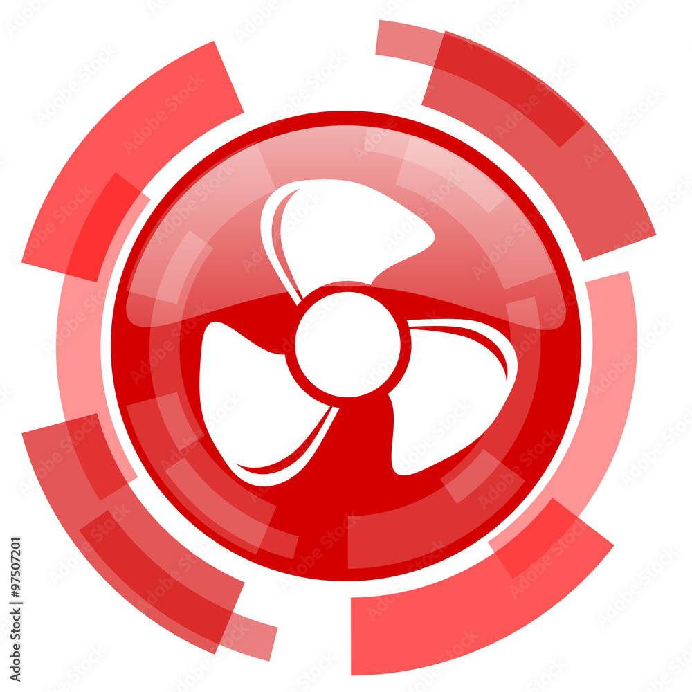 fan red glossy web icon fan red glossy web icon