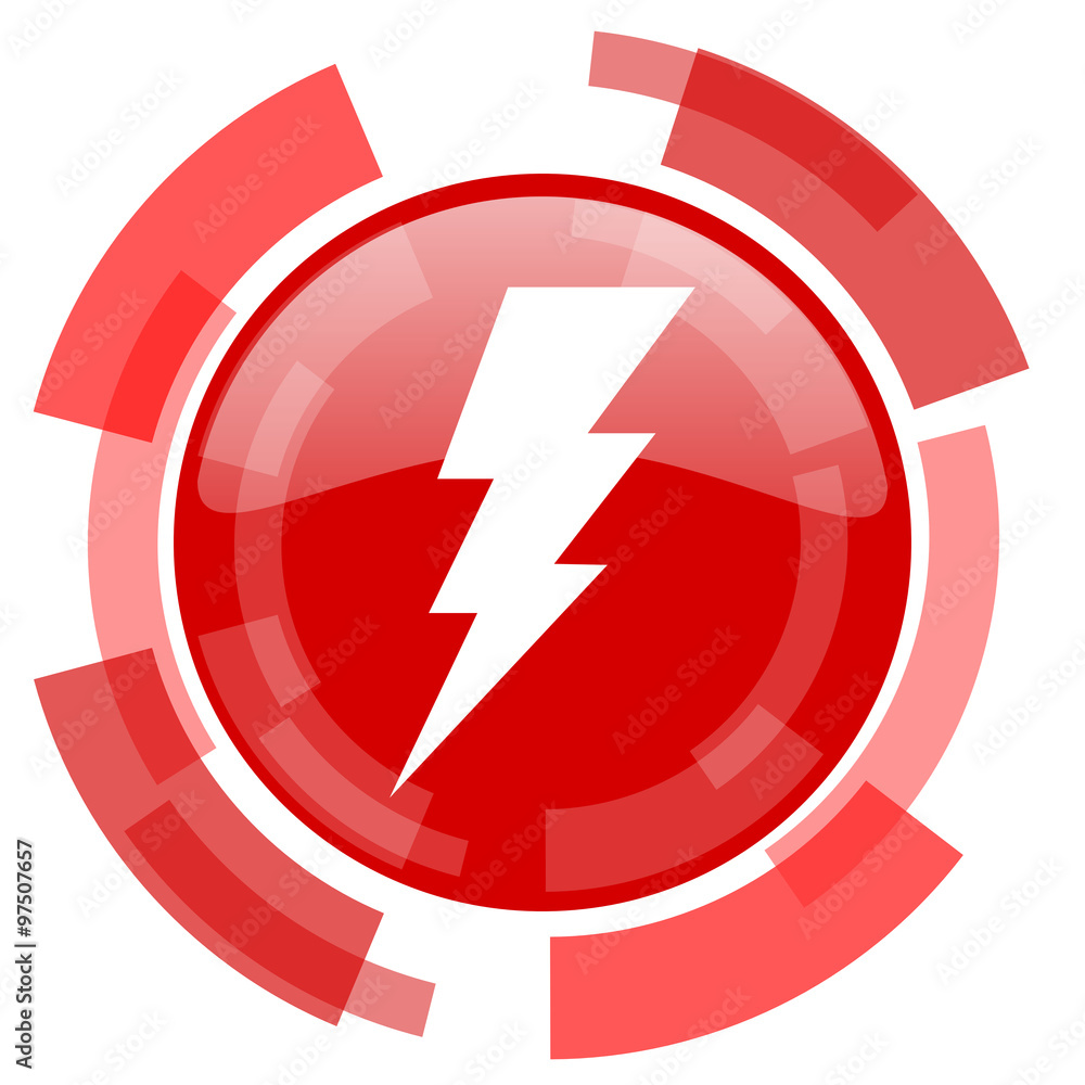 bolt red glossy web icon bolt red glossy web icon