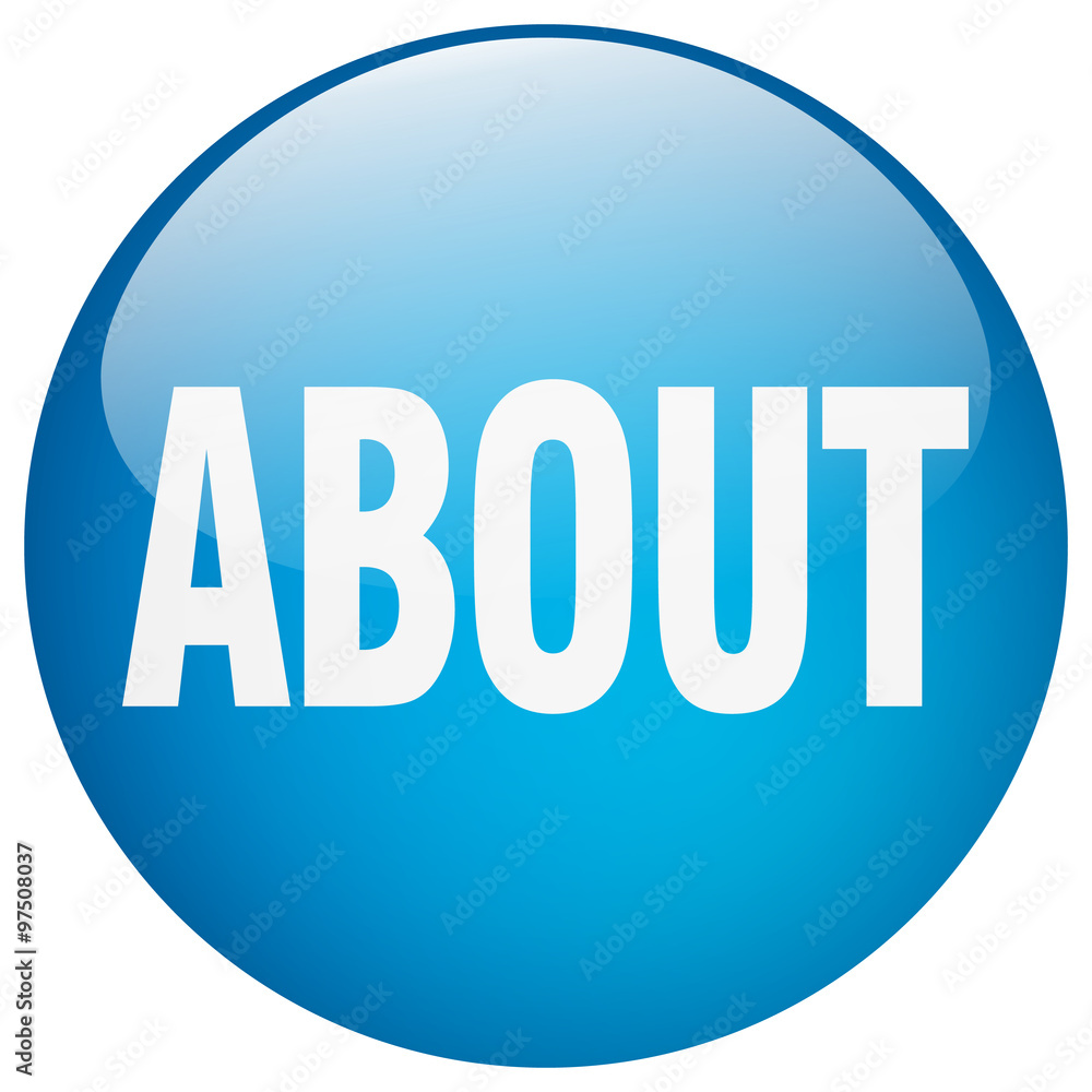 about blue round gel isolated push button about blue round gel isolated push button