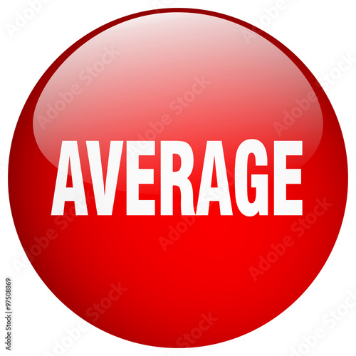 average red round gel isolated push button