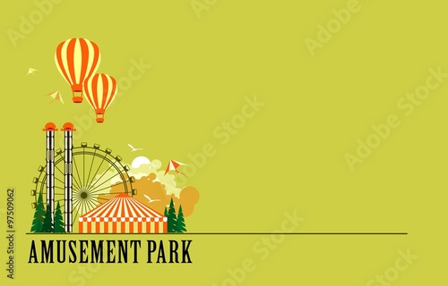 Amusement park poster