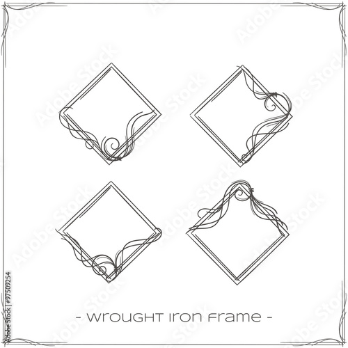 Wrought Iron Frame Four