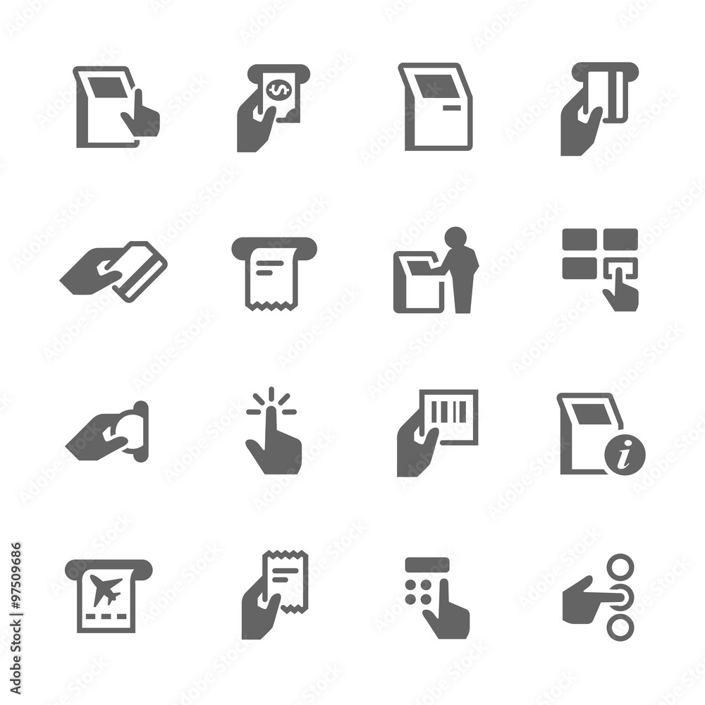 Simple Kiosk Terminal Icons Simple Kiosk Terminal Icons