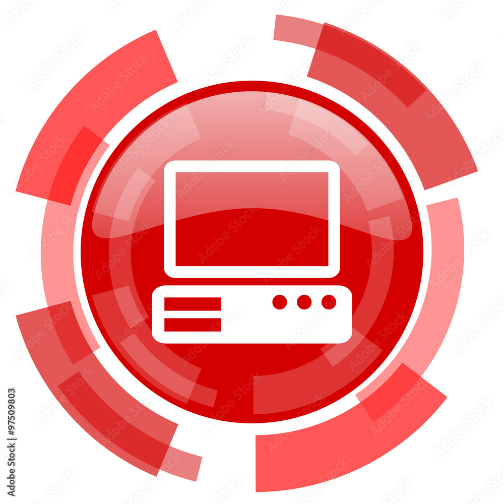 computer red glossy web icon computer red glossy web icon
