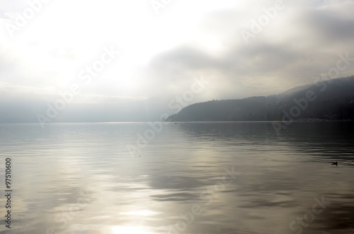 Annecy lake landscape in France