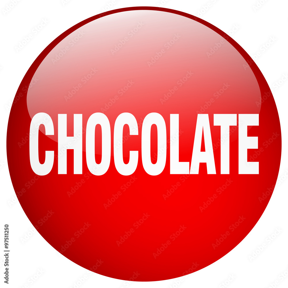 chocolate red round gel isolated push button chocolate red round gel isolated push button