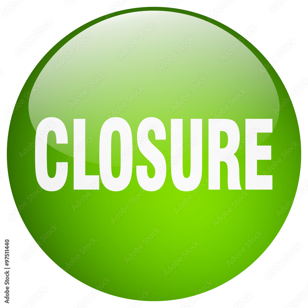 closure green round gel isolated push button closure green round gel isolated push button
