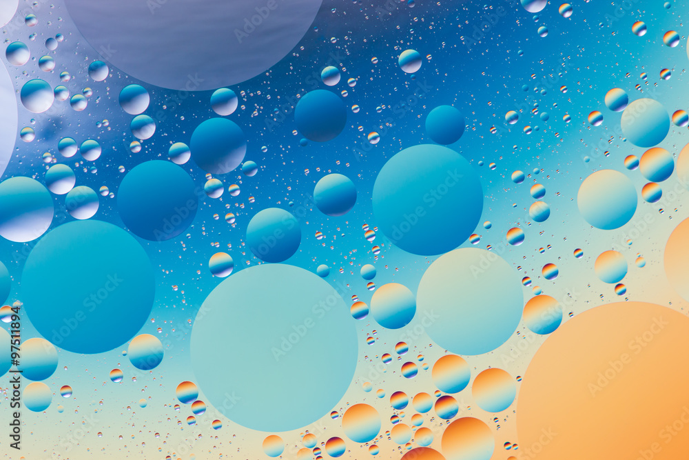 Fototapeta premium Psychedelic oil and water abstract