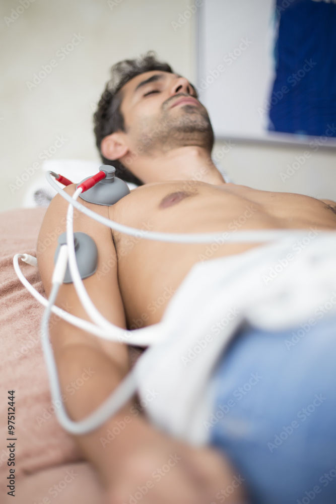 Patient at physiotherapy Patient at physiotherapy