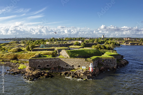 Suomenlinna Maritime fortress on the Islands in the harbour of H