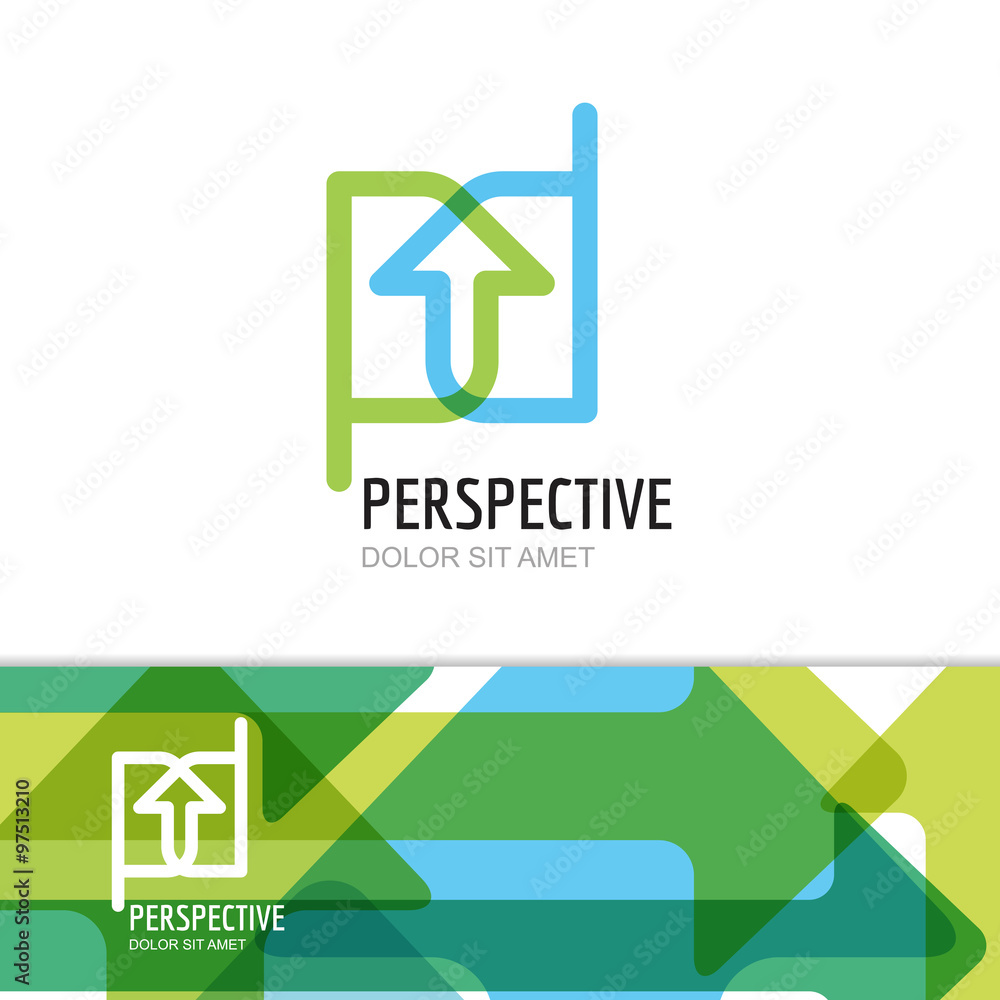 Vector logo icon design. Letter P and arrow symbol. Vector logo icon design. Letter P and arrow symbol.