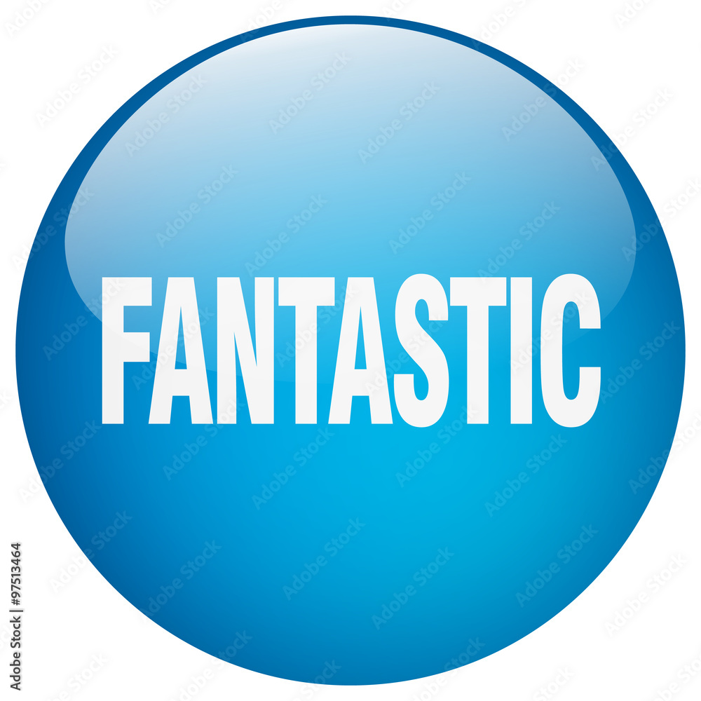 fantastic blue round gel isolated push button fantastic blue round gel isolated push button