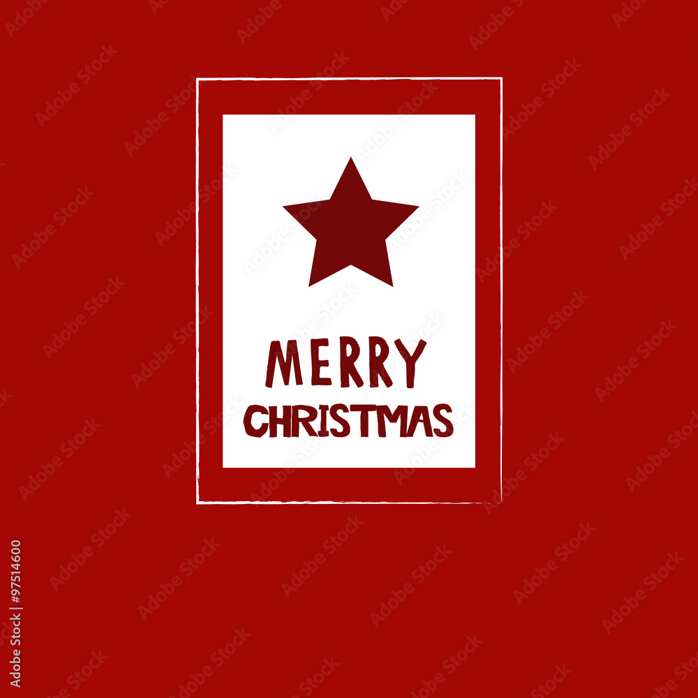 Merry Christmas star card Merry Christmas star card