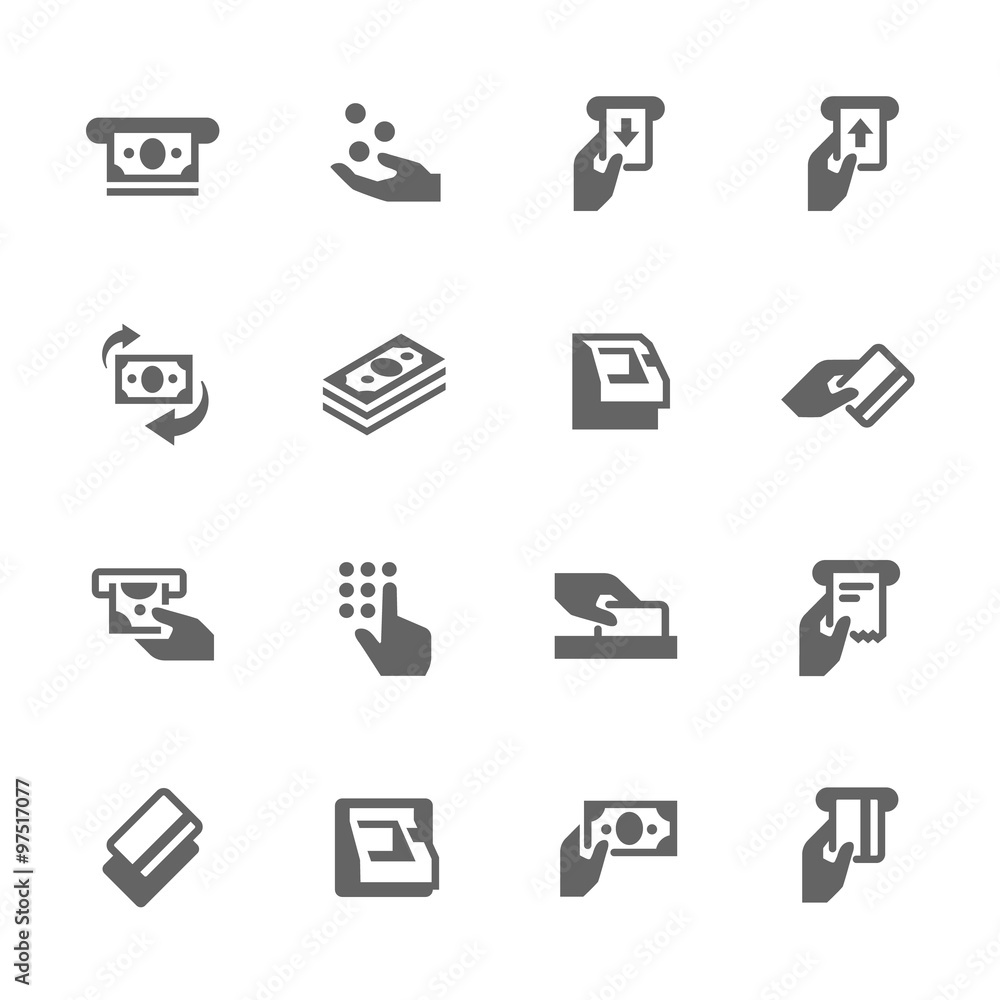 Simple ATM Icons Simple ATM Icons