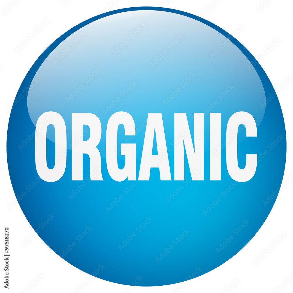 organic blue round gel isolated push button organic blue round gel isolated push button