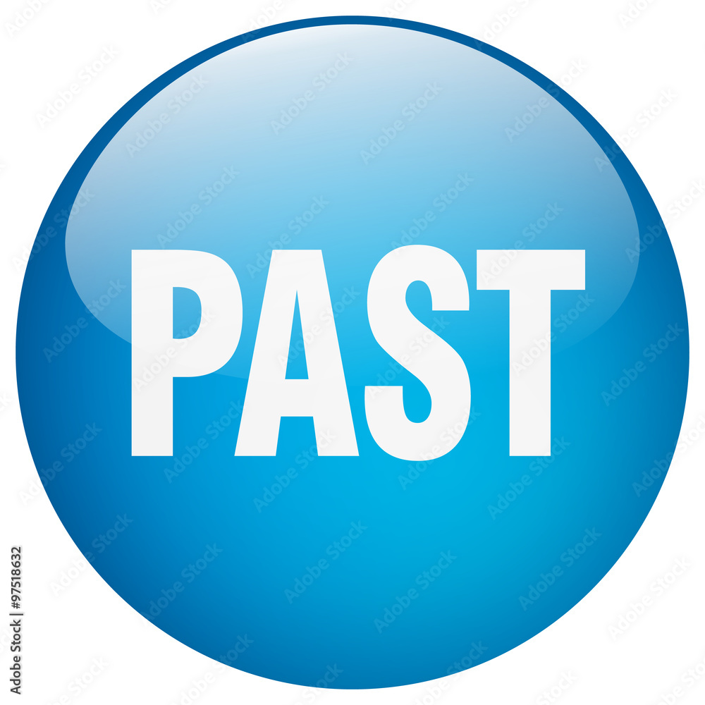 past blue round gel isolated push button past blue round gel isolated push button