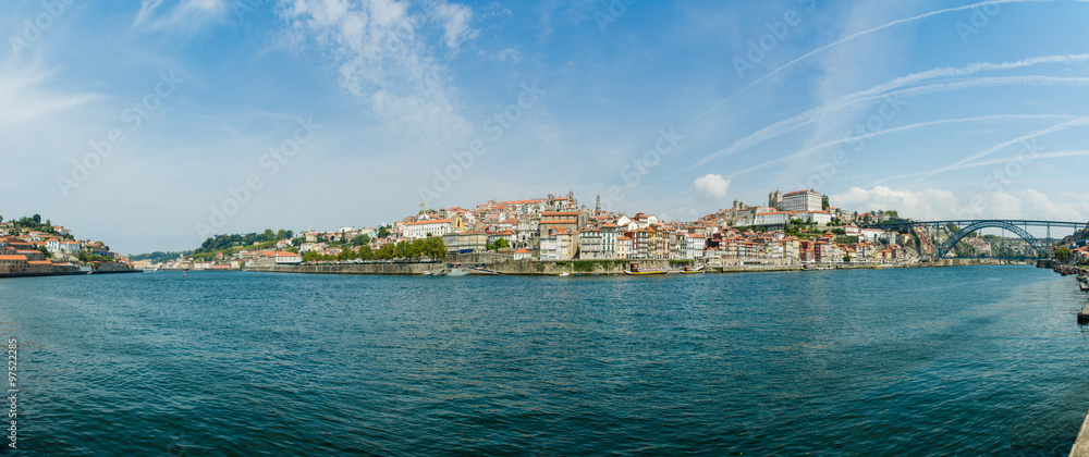 View of Porto city on summer day
