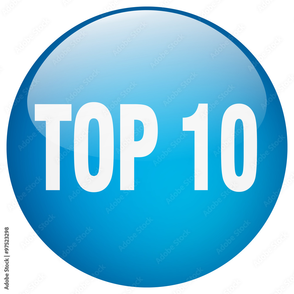 top 10 blue round gel isolated push button top 10 blue round gel isolated push button