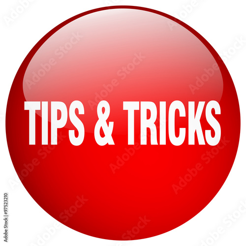 tips & tricks red round gel isolated push button