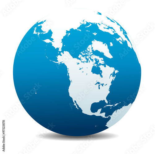 Canada, North America, Siberia and Japan Global World