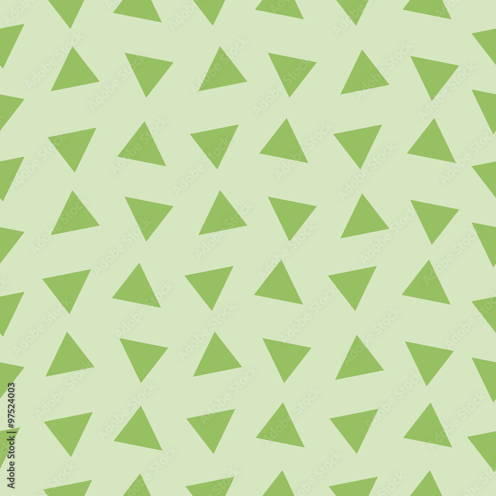Seamless texture of the triangles on green. Vector illustration. Seamless texture of the triangles on green. Vector illustration.