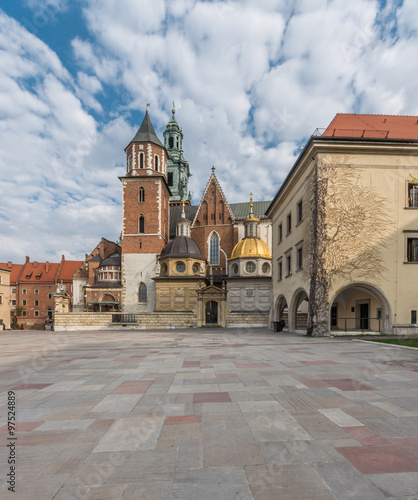 Wawel cathedral on sunny morning #97524889