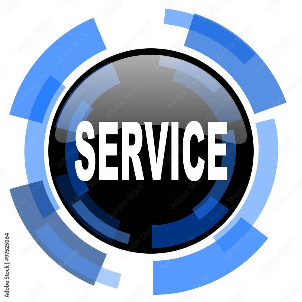 service black blue glossy web icon service black blue glossy web icon
