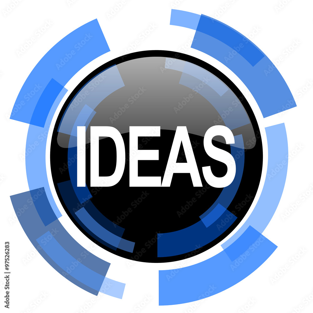 ideas black blue glossy web icon ideas black blue glossy web icon
