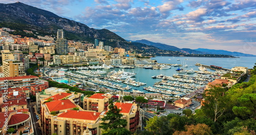 Wallpaper Mural Sunset to Iluminated Monte Carlo, Monaco (day to night)  Torontodigital.ca