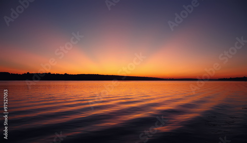 Sunset on the lake