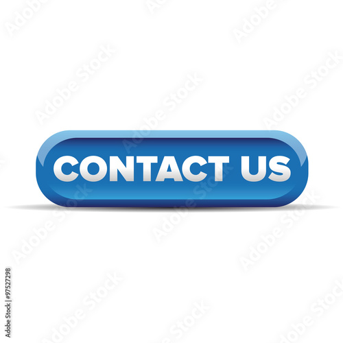 Contact us button blue vector