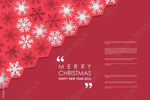 Set of brochure, poster design templates in Christmas style