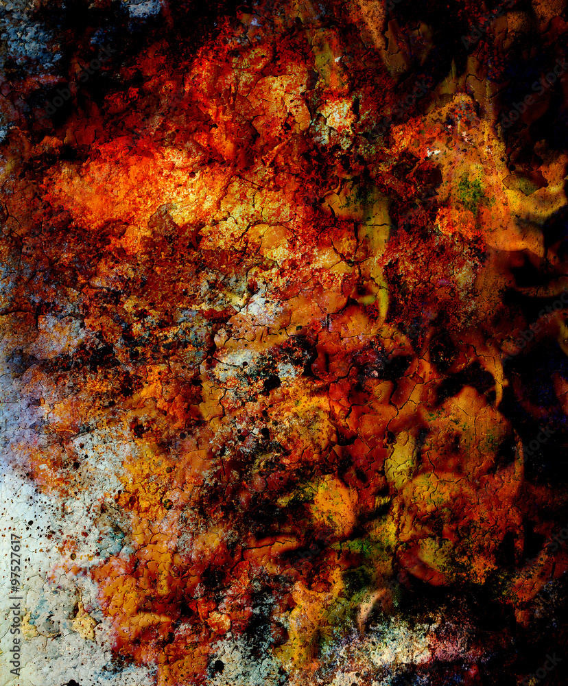 Fire flames background with desert crackle, LAVA structure. Computer collage. Earth Concept. Fire flames background with desert crackle, LAVA structure. Computer collage. Earth Concept.