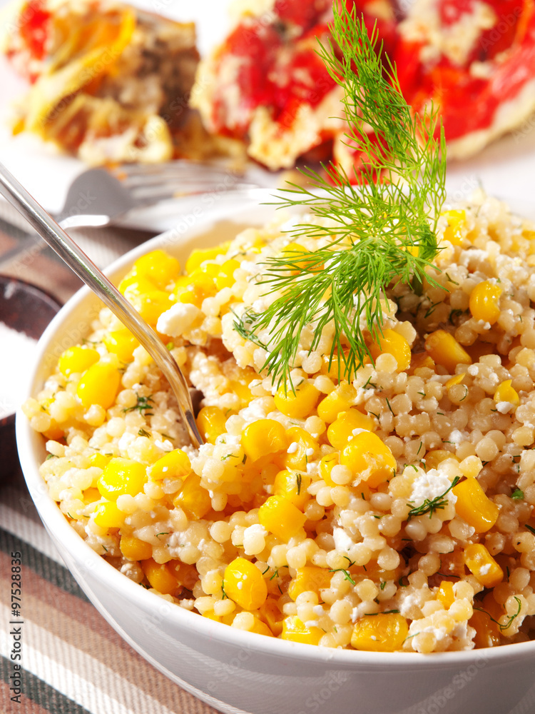 Quinoa with corn salad Quinoa with corn salad