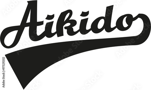Aikido word retro