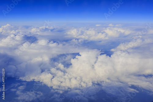 Superb white clouds with a good blue sky background