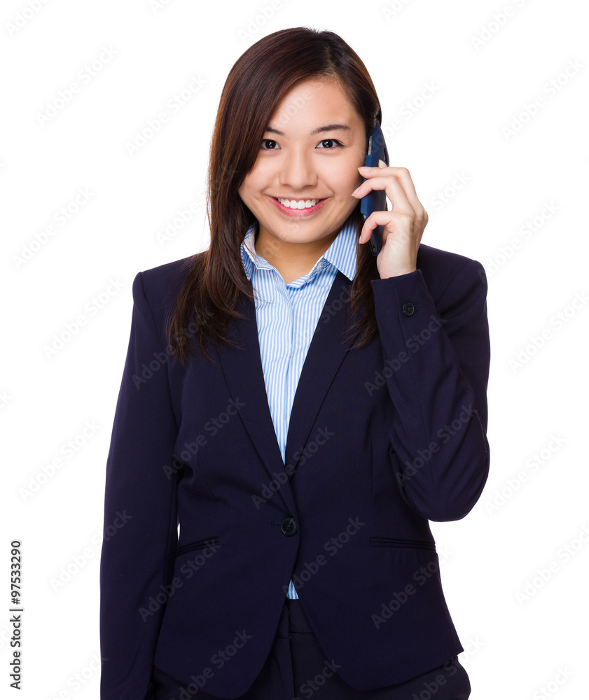 Businesswoman chat on the cellphone Businesswoman chat on the cellphone