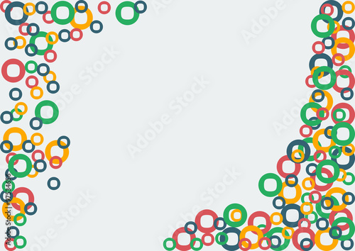 Editable Abstract Vector with Colorful Circles Pattern for Text Background of Product Cover or Poster