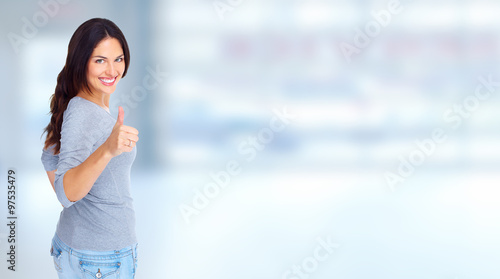 Happy young woman. Free Download Happy young woman. - GFXLoad