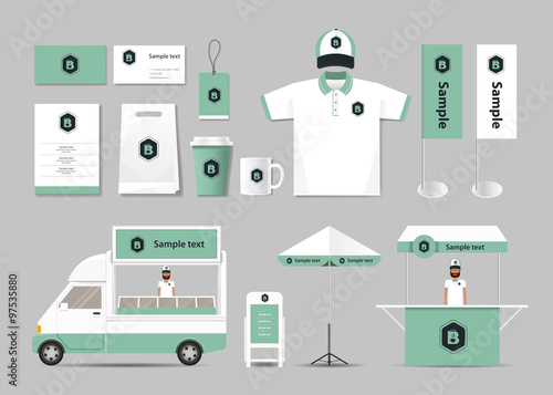 corporate branding identity mock up template for coffee shop and restaurant. card .menu.vector.stationary.packaging,