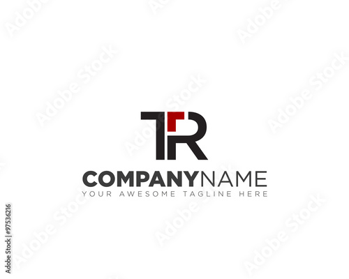 TR initial logo design photo