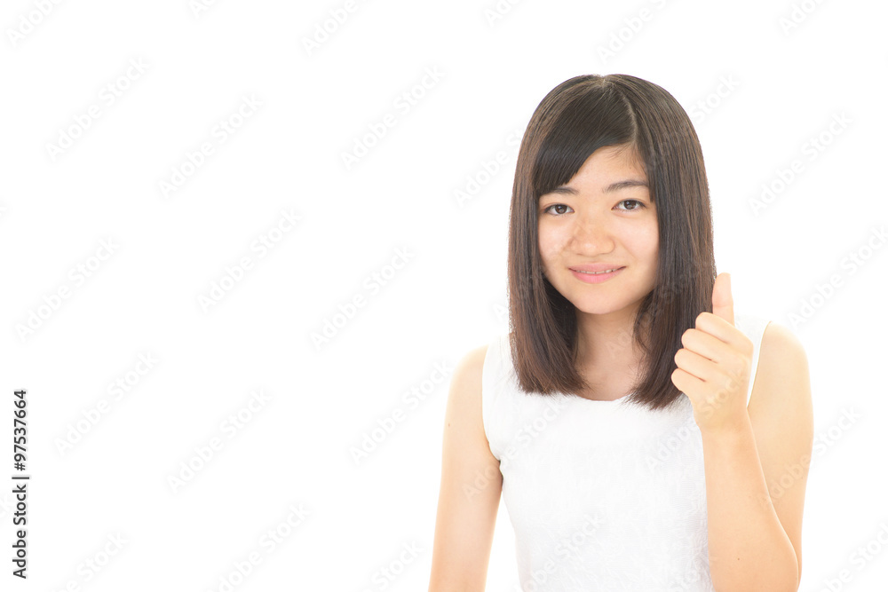 笑顔の中学生 笑顔の中学生