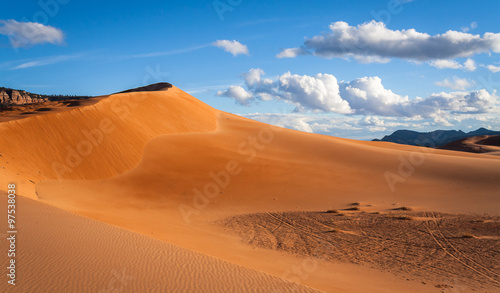 Sand dunes view